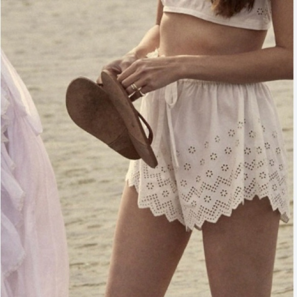 DOEN Scout shorts/ powder cotton eyelet/ M